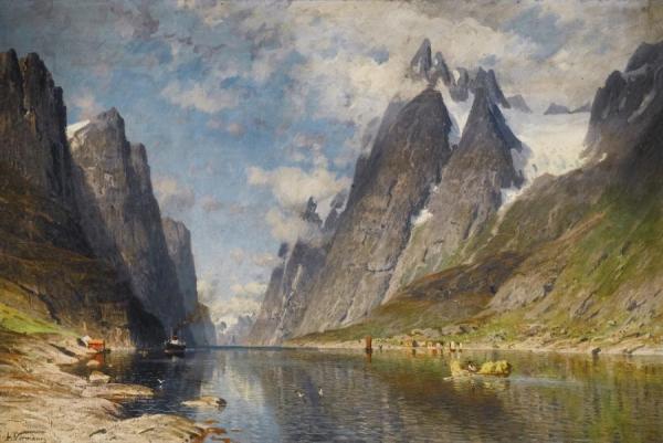 Possibly The Sognefjord (a Norwegian Fjord) by Adelsteen Normann