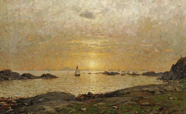 Sunset Over The Bay by Adelsteen Normann