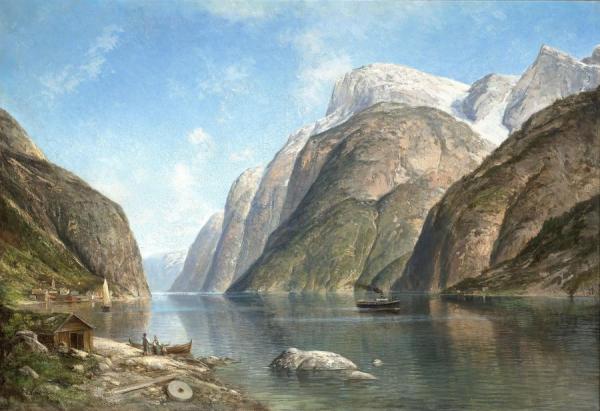 View Of A Fjord by Adelsteen Normann