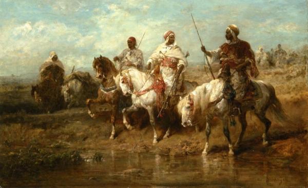 A Rest Before The Battle by Adolf Christian Schreyer