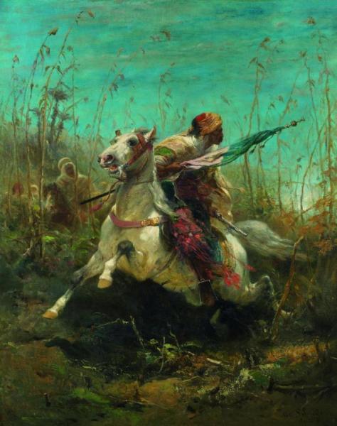In Pursuit by Adolf Christian Schreyer