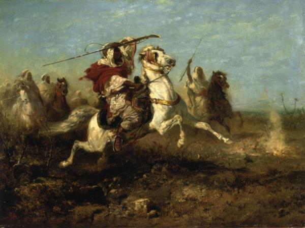 The Pursuit by Adolf Christian Schreyer