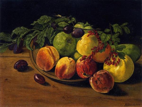 Still Life With Barbarries by Adolf Dietrich Oil Painting Reproductions