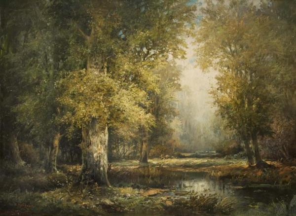 Forest Landscape by Adolf Kaufmann