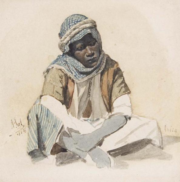 Portrait Of A Black Man by Adolf Seel