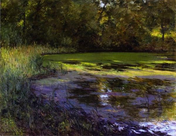 Thistles(also Known As The Pond) by Adolph Shulz