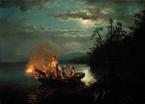 Lystringen by Adolph Tidemand