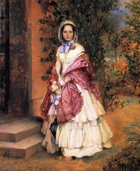 Clara Ilger, Later Frau Schmidt Von Knobelsdorf by Adolph Von Menzel