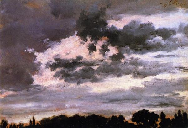 Cloud Study by Adolph Von Menzel