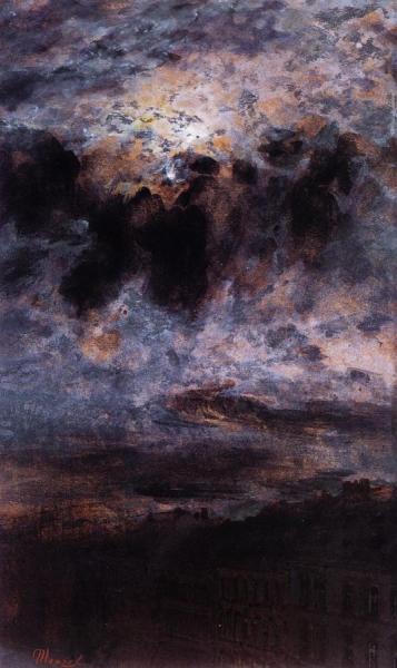 Looking At The Moon by Adolph Von Menzel