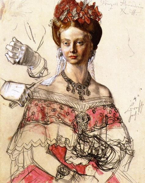 Adolph Von Menzel Princess Alexandrine Of Prussia
