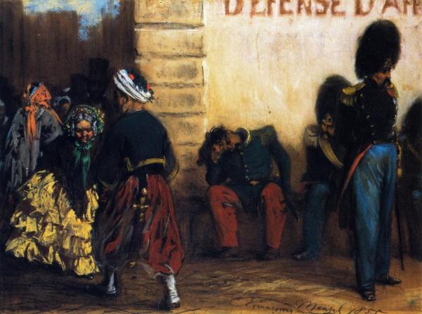 Recollection Of Paris by Adolph Von Menzel