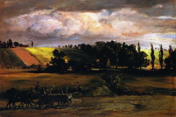 Storm Over Tempelhofer Berg by Adolph Von Menzel