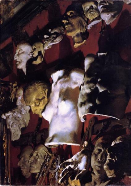 Studio Wall by Adolph Von Menzel