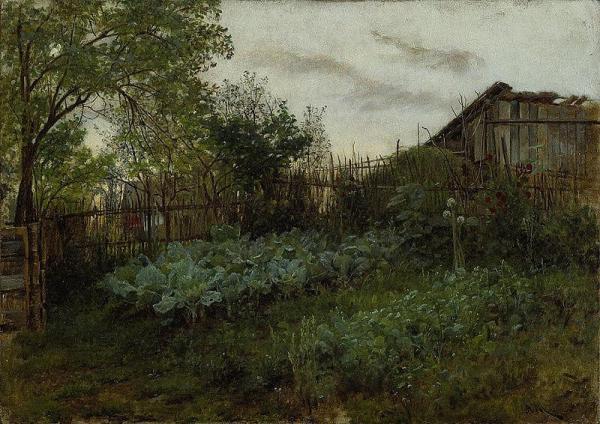 The Back Garden by Adolph Von Menzel