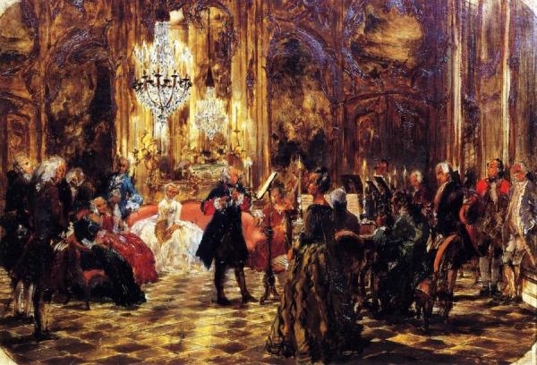 Adolph Von Menzel The Flute Concert At Sanssouci (sketch)