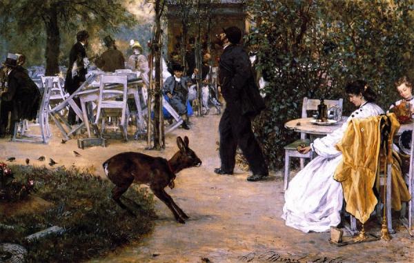 The Moritzhof Inn by Adolph Von Menzel