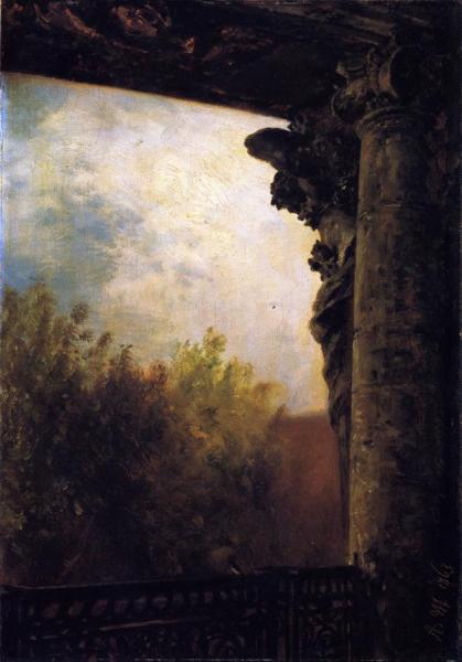 View From A Window Of The Royal Palace In Berlin by Adolph Von Menzel Oil Painting Reproductions