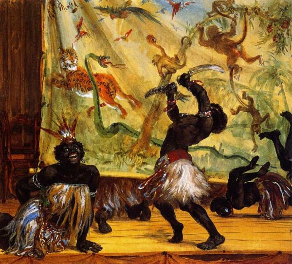 Zulus by Adolph Von Menzel Oil Painting Reproductions