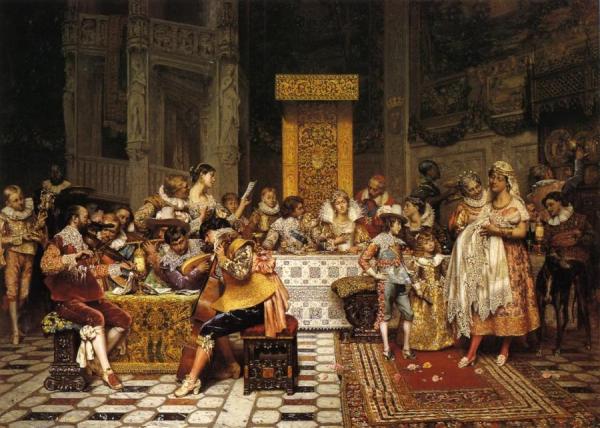 Baptism Of The Conde by Adolphe Alexander Lesrel