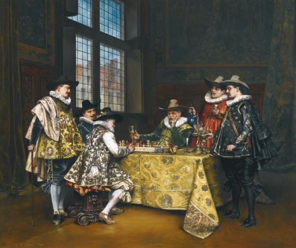 La Confrontation by Adolphe Alexander Lesrel