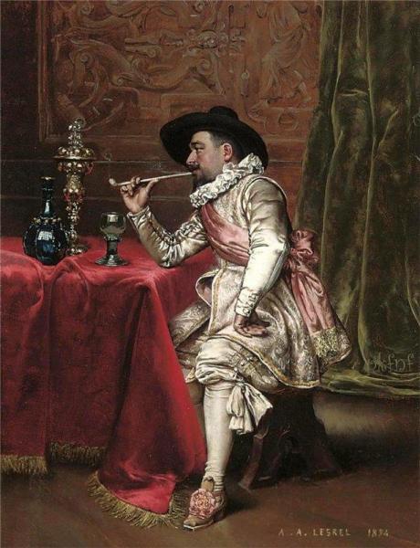 The Connoiseur by Adolphe Alexander Lesrel Oil Painting Reproductions