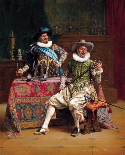 The King's Armourers by Adolphe Alexander Lesrel