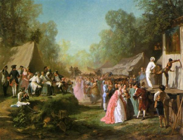 Un Demanche Au Val, A Saint-germain-en-laye by Adolphe-alexandre Delestre