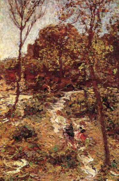 Spring, Romainville by Adolphe-joseph-thomas Monticelli Oil Painting Reproductions