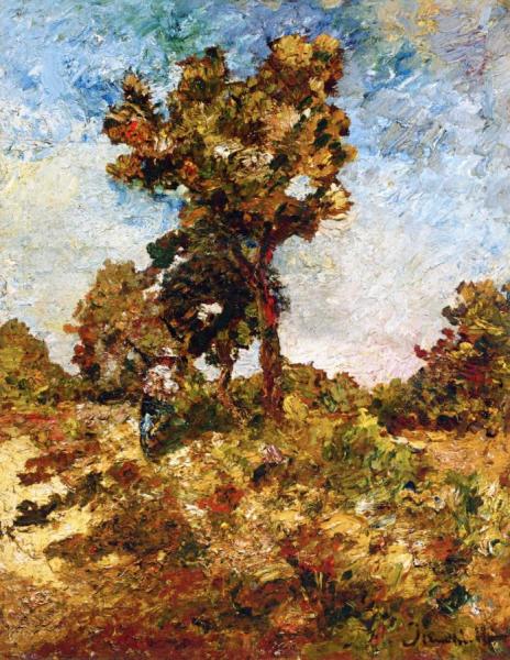Trees by Adolphe-joseph-thomas Monticelli Oil Painting Reproductions