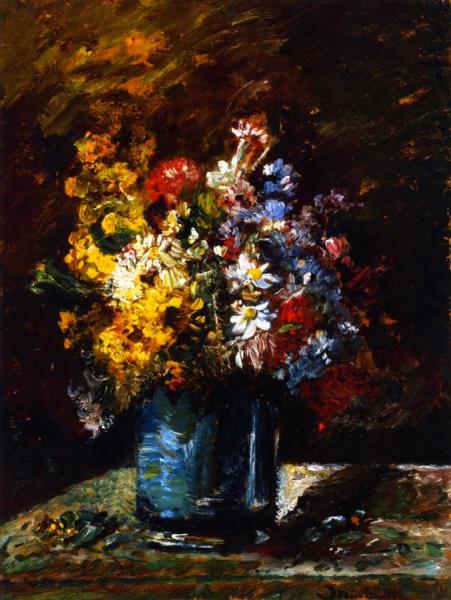 Various Flowers by Adolphe-joseph-thomas Monticelli Oil Painting Reproductions