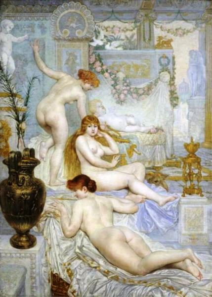 Eros by Adolphe La Lyre Oil Painting Reproductions