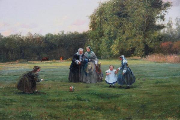 Jeux Champêtres by Adolphe Theodore Jules Potemont