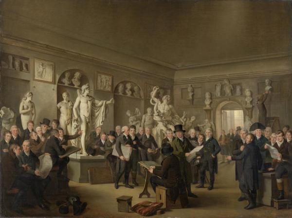 Adriaan De Lelie The Sculpture Gallery Of The Felix Meritis Society