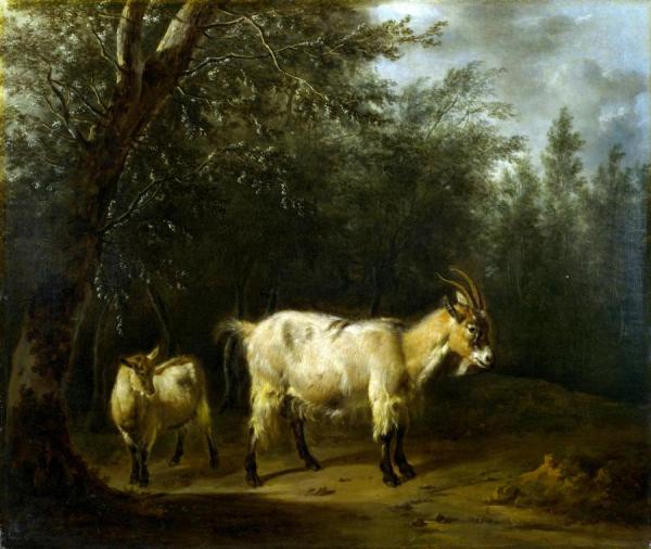 Adriaen Van De Velde A Goat And A Kid