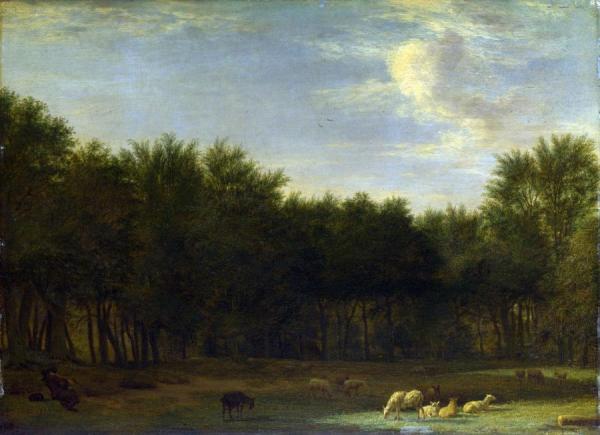 The Edge Of A Wood by Adriaen Van De Velde Oil Painting Reproductions
