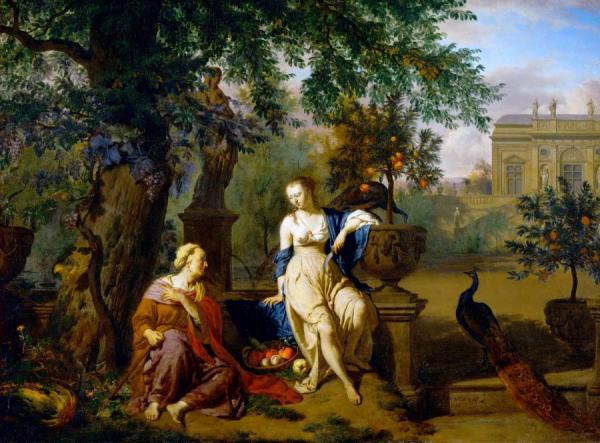Vertumnus And Pomona by Adriaen Van De Velde