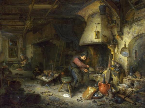 An Alchemist by Adriaen Van Ostade