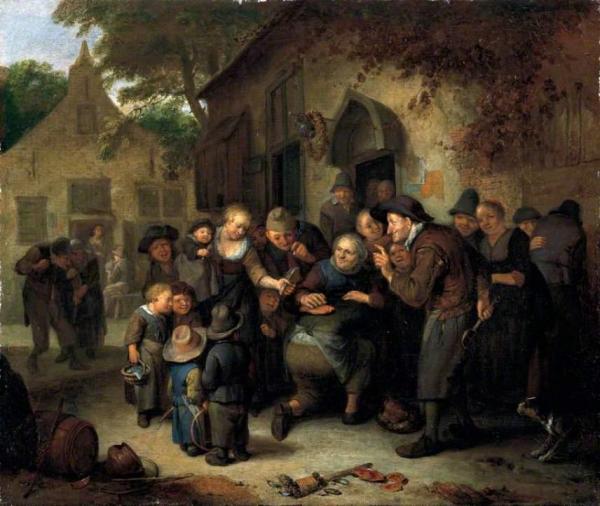 Hot Cockles by Adriaen Van Ostade