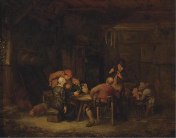 The Breakfast by Adriaen Van Ostade
