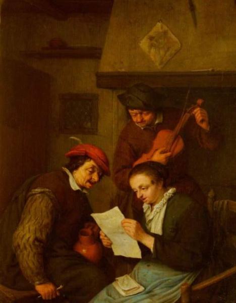 The Musicians by Adriaen Van Ostade Oil Painting Reproductions