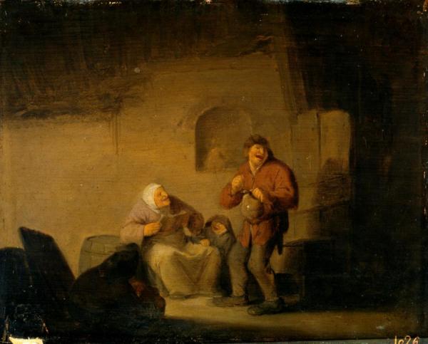 Villagers Singing by Adriaen Van Ostade