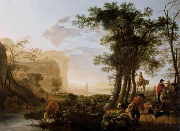 Landscape In The Rhine Valley by Aelbert Cuyp