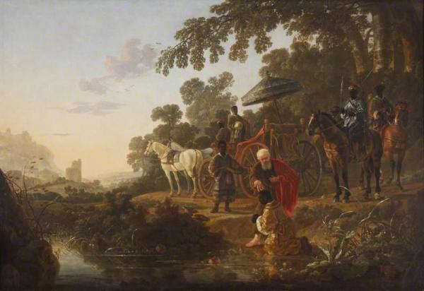 Saint Philip Baptising The Ethiopian Eunoch by Aelbert Cuyp
