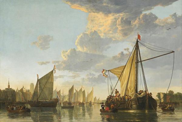 The Maas At Dordrecht by Aelbert Cuyp