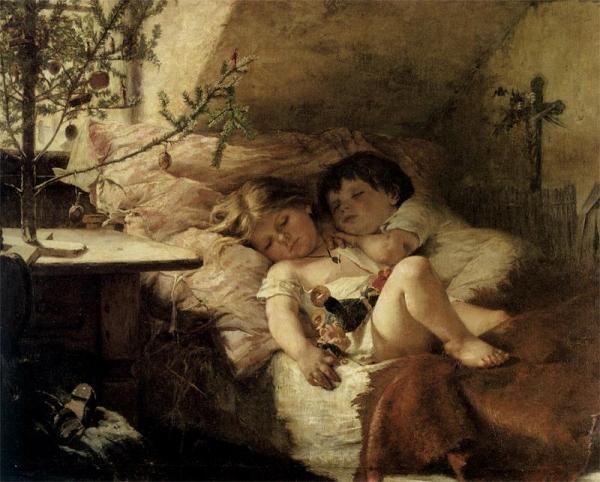 Christmas Morning by Agathe Rostel