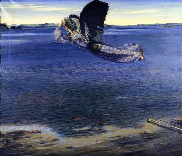 The Maiden Blidelil by Agnes Slott-moller Oil Painting Reproductions