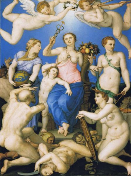 Allegory Of Happiness by Agnolo Bronzino