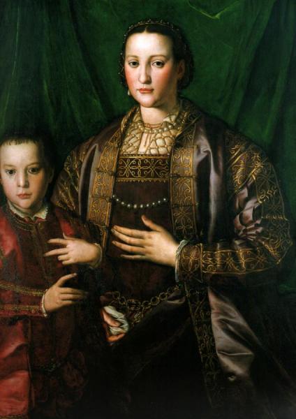 Eleonora Di Toledo, Duchess Of Florence, With Her Son Francesco, by Agnolo Bronzino