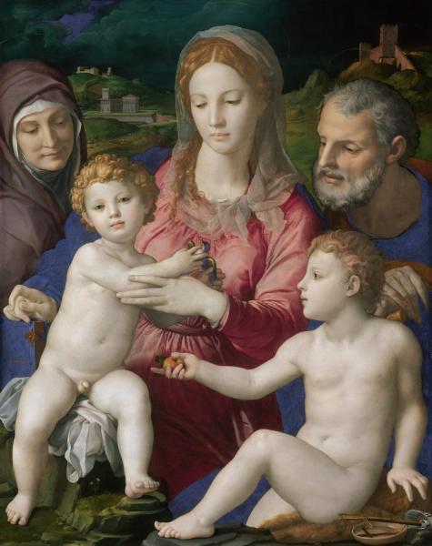 Holy Family by Agnolo Bronzino